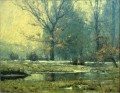 Ruisseau en hiver Impressionniste Indiana paysages Théodore Clement Steele